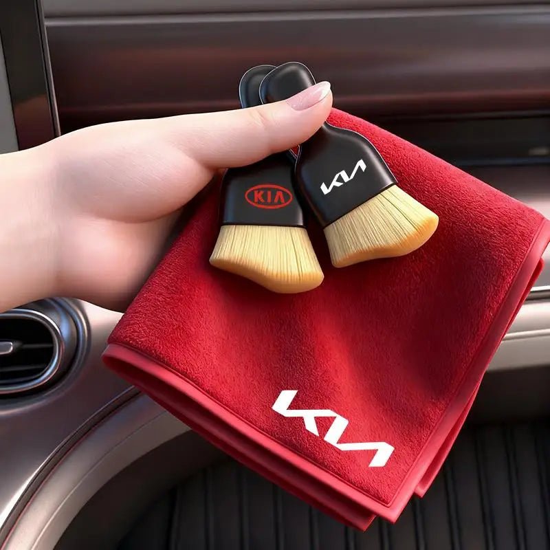 Outils de nettoyage intérieur de voiture, serviettes de lavage en microfibre, brosse de nettoyage pour KIA EV6 Stinger RIO Sorento Picanto Ceed Borrego Syros K4 - FATAONOutils de nettoyage intérieur de voiture, serviettes de lavage en microfibre, brosse de nettoyage pour KIA EV6 Stinger RIO Sorento Picanto Ceed Borrego Syros K4Accessoire AutoFATAON