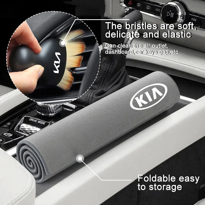 Outils de nettoyage intérieur de voiture, serviettes de lavage en microfibre, brosse de nettoyage pour KIA EV6 Stinger RIO Sorento Picanto Ceed Borrego Syros K4 - FATAONOutils de nettoyage intérieur de voiture, serviettes de lavage en microfibre, brosse de nettoyage pour KIA EV6 Stinger RIO Sorento Picanto Ceed Borrego Syros K4Accessoire AutoFATAON