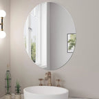 Oval Acrylic Unbreakable Frameless Wall-Mounted Bathroom Mirror China Bedroom Home Decor - FATAONOval Acrylic Unbreakable Frameless Wall-Mounted Bathroom Mirror China Bedroom Home DecorSolutions MaisonFATAON