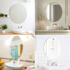 Oval Acrylic Unbreakable Frameless Wall-Mounted Bathroom Mirror China Bedroom Home Decor - FATAONOval Acrylic Unbreakable Frameless Wall-Mounted Bathroom Mirror China Bedroom Home DecorSolutions MaisonFATAON