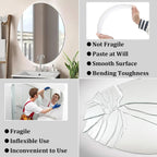 Oval Acrylic Unbreakable Frameless Wall-Mounted Bathroom Mirror China Bedroom Home Decor - FATAONOval Acrylic Unbreakable Frameless Wall-Mounted Bathroom Mirror China Bedroom Home DecorSolutions MaisonFATAON