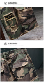 Overalls Camouflage Shorts Men's Summer Loose Casual Pants Foreign Trade Cross-border Patch Personalized Trendy Pants Men's Wear - FATAONOveralls Camouflage Shorts Men's Summer Loose Casual Pants Foreign Trade Cross-border Patch Personalized Trendy Pants Men's WearMode HommeFATAON