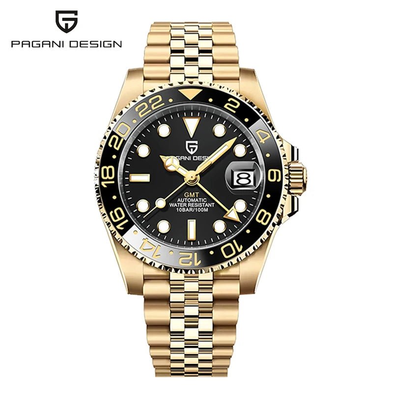 PAGANI DESIGN 40mm automatique GMT montre-bracelet en acier inoxydable étanche hommes montre haut de gamme mécanique sport montres hommes PD-1662 - FATAONPAGANI DESIGN 40mm automatique GMT montre-bracelet en acier inoxydable étanche hommes montre haut de gamme mécanique sport montres hommes PD-1662Mode HommeFATAON