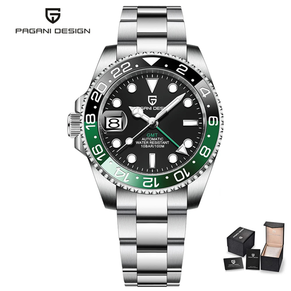 PAGANI uco PD-1662 Luxe Gstuff Hommes Mécanique Montre-Bracelet Verre Saphir Acier Inoxydable 100M Étanche Montres Automatiques - FATAONPAGANI uco PD-1662 Luxe Gstuff Hommes Mécanique Montre-Bracelet Verre Saphir Acier Inoxydable 100M Étanche Montres AutomatiquesMode HommeFATAON