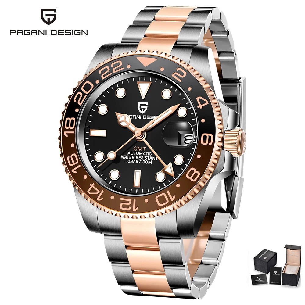 PAGANI uco PD-1662 Luxe Gstuff Hommes Mécanique Montre-Bracelet Verre Saphir Acier Inoxydable 100M Étanche Montres Automatiques - FATAONPAGANI uco PD-1662 Luxe Gstuff Hommes Mécanique Montre-Bracelet Verre Saphir Acier Inoxydable 100M Étanche Montres AutomatiquesMode HommeFATAON
