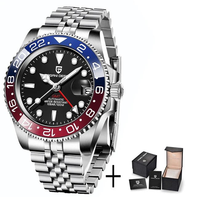 PAGANI uco PD-1662 Luxe Gstuff Hommes Mécanique Montre-Bracelet Verre Saphir Acier Inoxydable 100M Étanche Montres Automatiques - FATAONPAGANI uco PD-1662 Luxe Gstuff Hommes Mécanique Montre-Bracelet Verre Saphir Acier Inoxydable 100M Étanche Montres AutomatiquesMode HommeFATAON