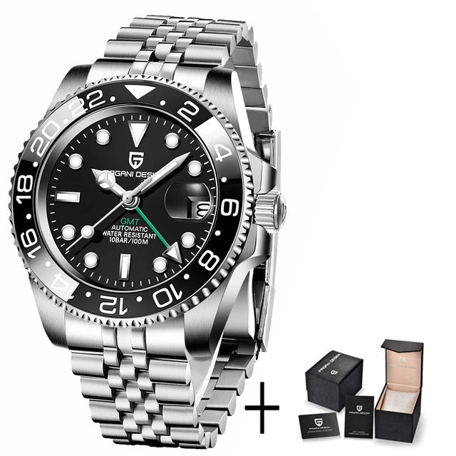 PAGANI uco PD-1662 Luxe Gstuff Hommes Mécanique Montre-Bracelet Verre Saphir Acier Inoxydable 100M Étanche Montres Automatiques - FATAONPAGANI uco PD-1662 Luxe Gstuff Hommes Mécanique Montre-Bracelet Verre Saphir Acier Inoxydable 100M Étanche Montres AutomatiquesMode HommeFATAON