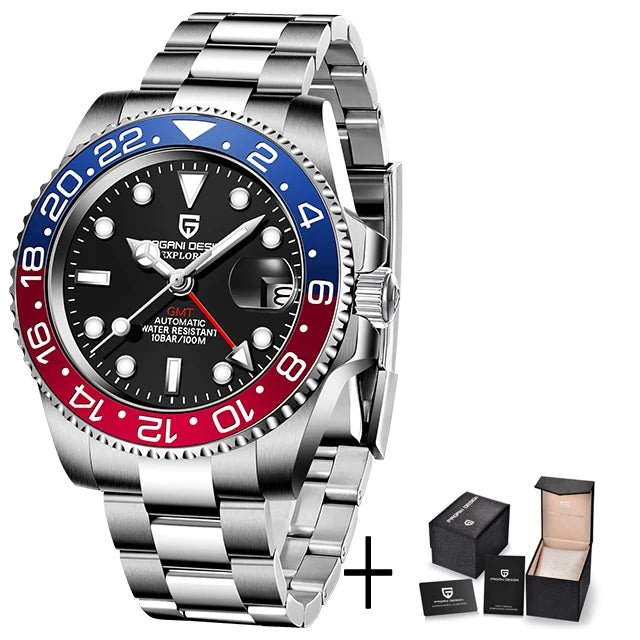 PAGANI uco PD-1662 Luxe Gstuff Hommes Mécanique Montre-Bracelet Verre Saphir Acier Inoxydable 100M Étanche Montres Automatiques - FATAONPAGANI uco PD-1662 Luxe Gstuff Hommes Mécanique Montre-Bracelet Verre Saphir Acier Inoxydable 100M Étanche Montres AutomatiquesMode HommeFATAON