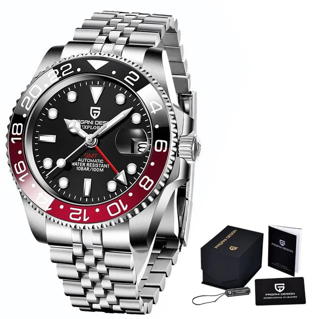 PAGANI uco PD-1662 Luxe Gstuff Hommes Mécanique Montre-Bracelet Verre Saphir Acier Inoxydable 100M Étanche Montres Automatiques - FATAONPAGANI uco PD-1662 Luxe Gstuff Hommes Mécanique Montre-Bracelet Verre Saphir Acier Inoxydable 100M Étanche Montres AutomatiquesMode HommeFATAON