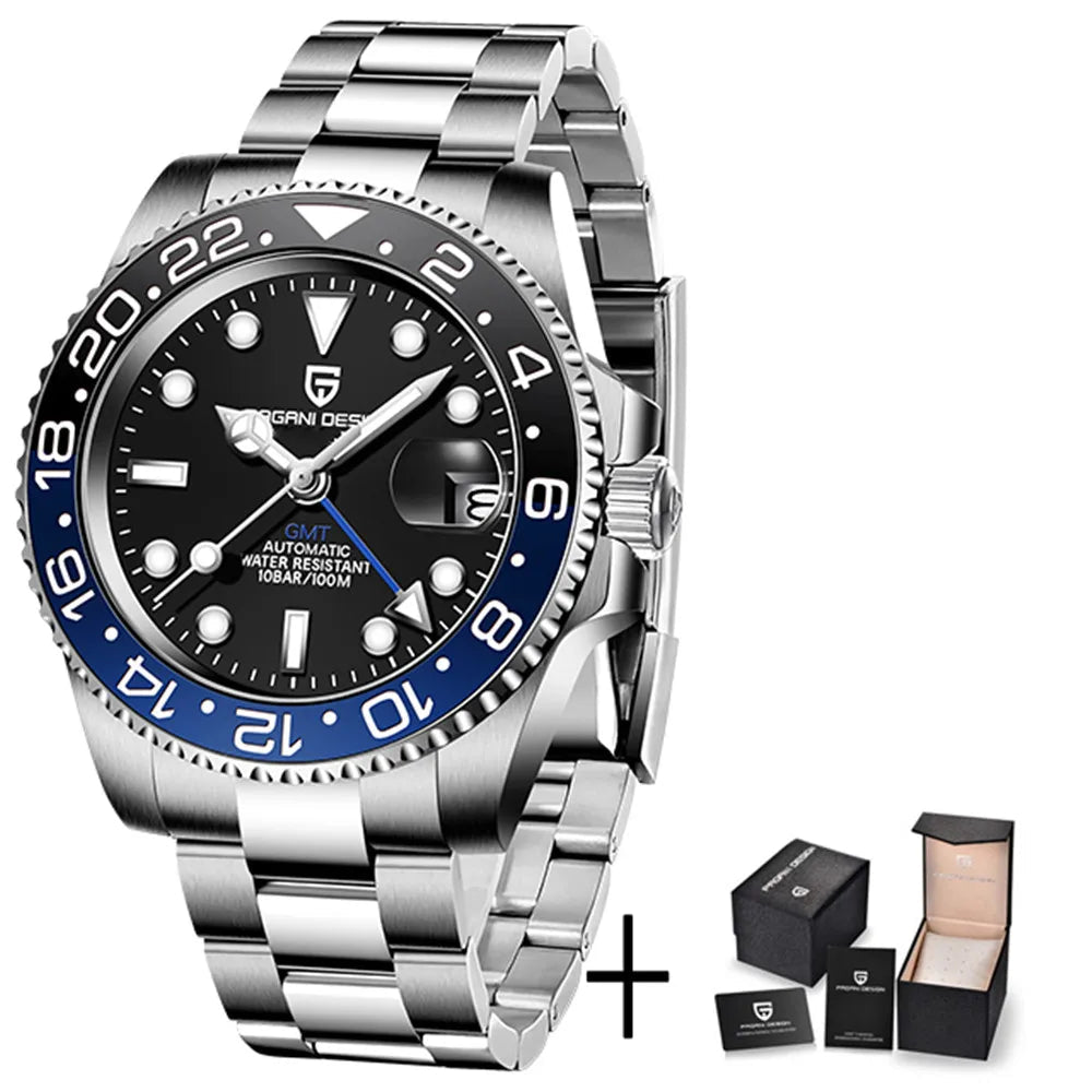 PAGANI uco PD-1662 Luxe Gstuff Hommes Mécanique Montre-Bracelet Verre Saphir Acier Inoxydable 100M Étanche Montres Automatiques - FATAONPAGANI uco PD-1662 Luxe Gstuff Hommes Mécanique Montre-Bracelet Verre Saphir Acier Inoxydable 100M Étanche Montres AutomatiquesMode HommeFATAON