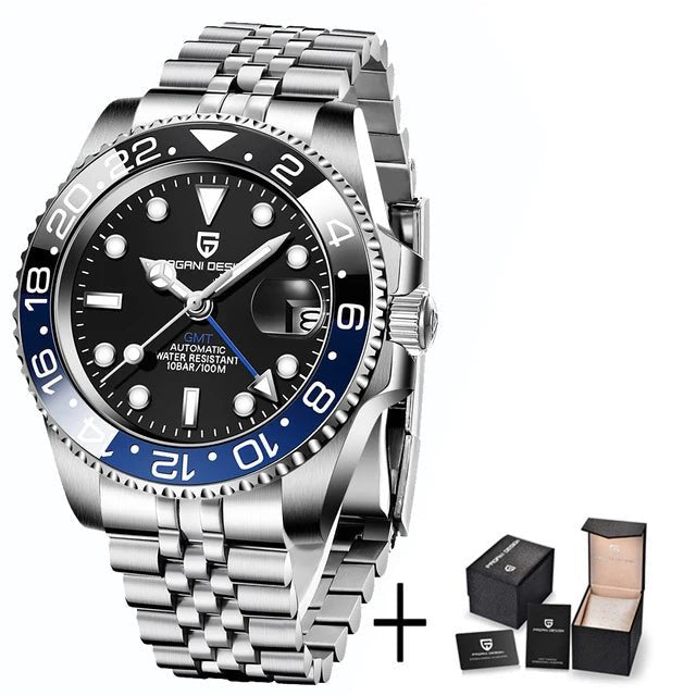 PAGANI uco PD-1662 Luxe Gstuff Hommes Mécanique Montre-Bracelet Verre Saphir Acier Inoxydable 100M Étanche Montres Automatiques - FATAONPAGANI uco PD-1662 Luxe Gstuff Hommes Mécanique Montre-Bracelet Verre Saphir Acier Inoxydable 100M Étanche Montres AutomatiquesMode HommeFATAON