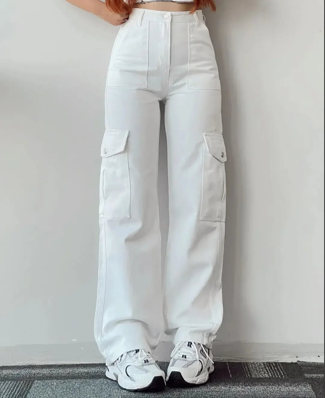 Pantalon à jambes larges pour femmes, fermeture éclair, coupe cintrée, plat, haut, poches, taille moyenne, longueur cheville, couleur unie, automne 2026 - FATAONPantalon à jambes larges pour femmes, fermeture éclair, coupe cintrée, plat, haut, poches, taille moyenne, longueur cheville, couleur unie, automne 2026Mode FemmeFATAON