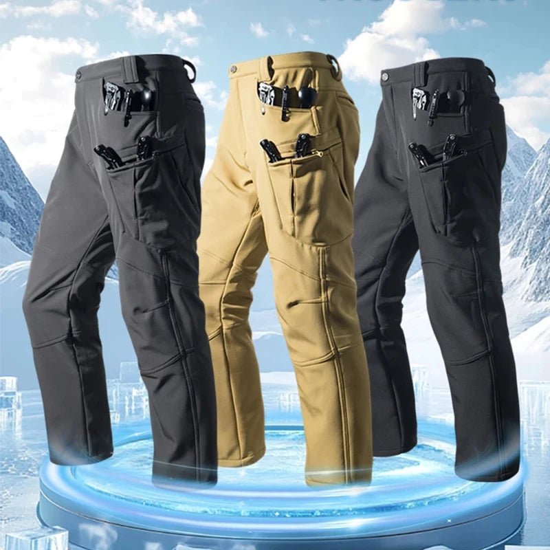 Pantalon cargo imperméable pour homme, doublé en polaire Sharkskin, idéal pour l'escalade, le ski, la randonnée, la pêche, avec de grandes poches - FATAONPantalon cargo imperméable pour homme, doublé en polaire Sharkskin, idéal pour l'escalade, le ski, la randonnée, la pêche, avec de grandes pochesMode HommeFATAON