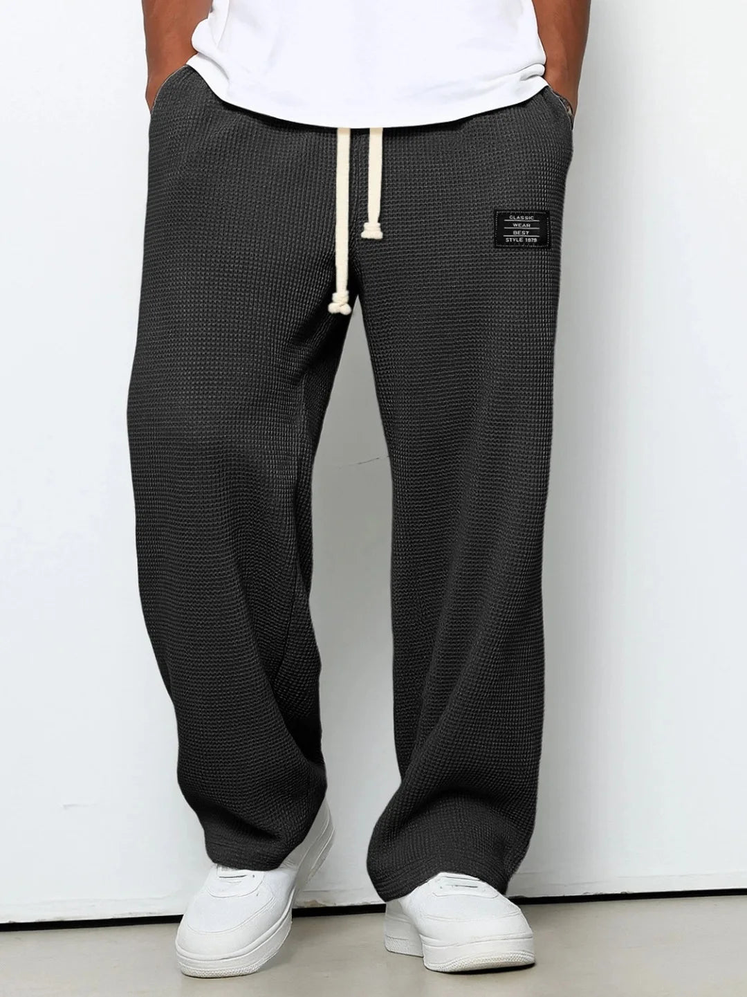 Pantalon de jogging décontracté pour homme 2026, coupe droite, taille élastique, jambe large, vêtements de sport pour homme, collection Printemps/Automne - FATAONPantalon de jogging décontracté pour homme 2026, coupe droite, taille élastique, jambe large, vêtements de sport pour homme, collection Printemps/AutomneMode HommeFATAON
