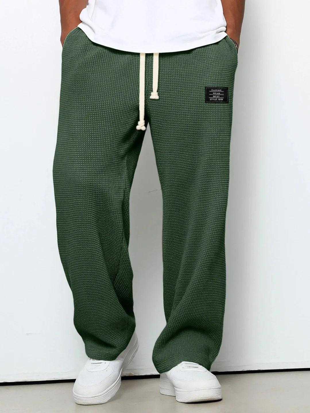 Pantalon de jogging décontracté pour homme 2026, coupe droite, taille élastique, jambe large, vêtements de sport pour homme, collection Printemps/Automne - FATAONPantalon de jogging décontracté pour homme 2026, coupe droite, taille élastique, jambe large, vêtements de sport pour homme, collection Printemps/AutomneMode HommeFATAON