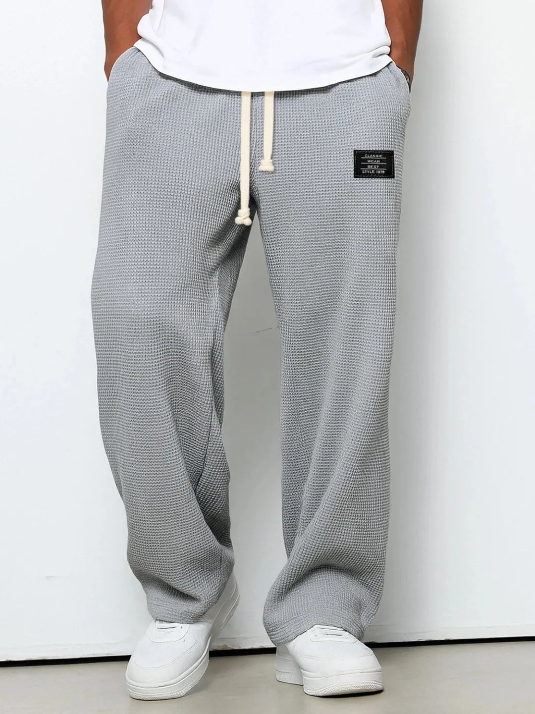 Pantalon de jogging décontracté pour homme 2026, coupe droite, taille élastique, jambe large, vêtements de sport pour homme, collection Printemps/Automne - FATAONPantalon de jogging décontracté pour homme 2026, coupe droite, taille élastique, jambe large, vêtements de sport pour homme, collection Printemps/AutomneMode HommeFATAON
