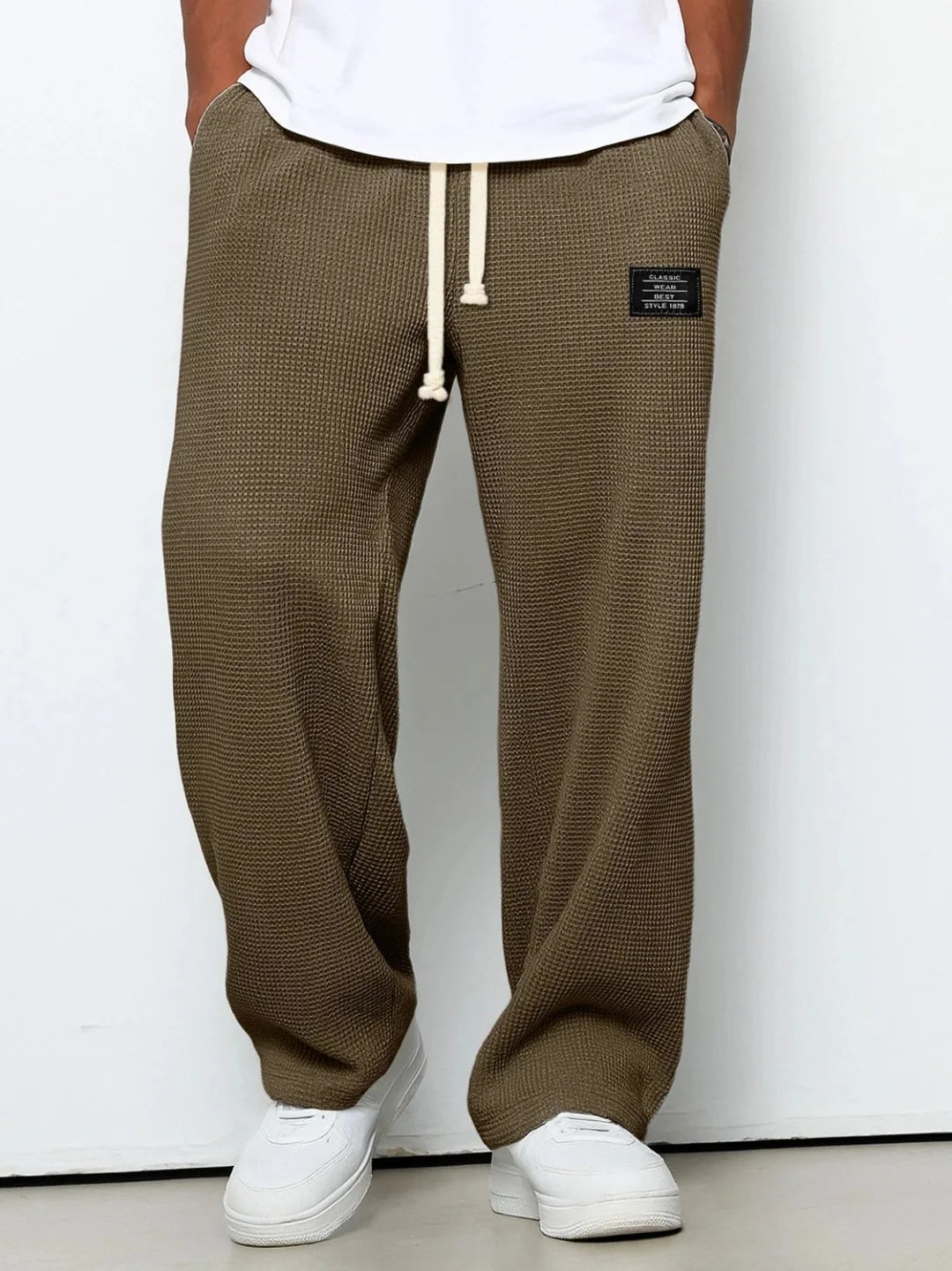 Pantalon de jogging décontracté pour homme 2026, coupe droite, taille élastique, jambe large, vêtements de sport pour homme, collection Printemps/Automne - FATAONPantalon de jogging décontracté pour homme 2026, coupe droite, taille élastique, jambe large, vêtements de sport pour homme, collection Printemps/AutomneMode HommeFATAON