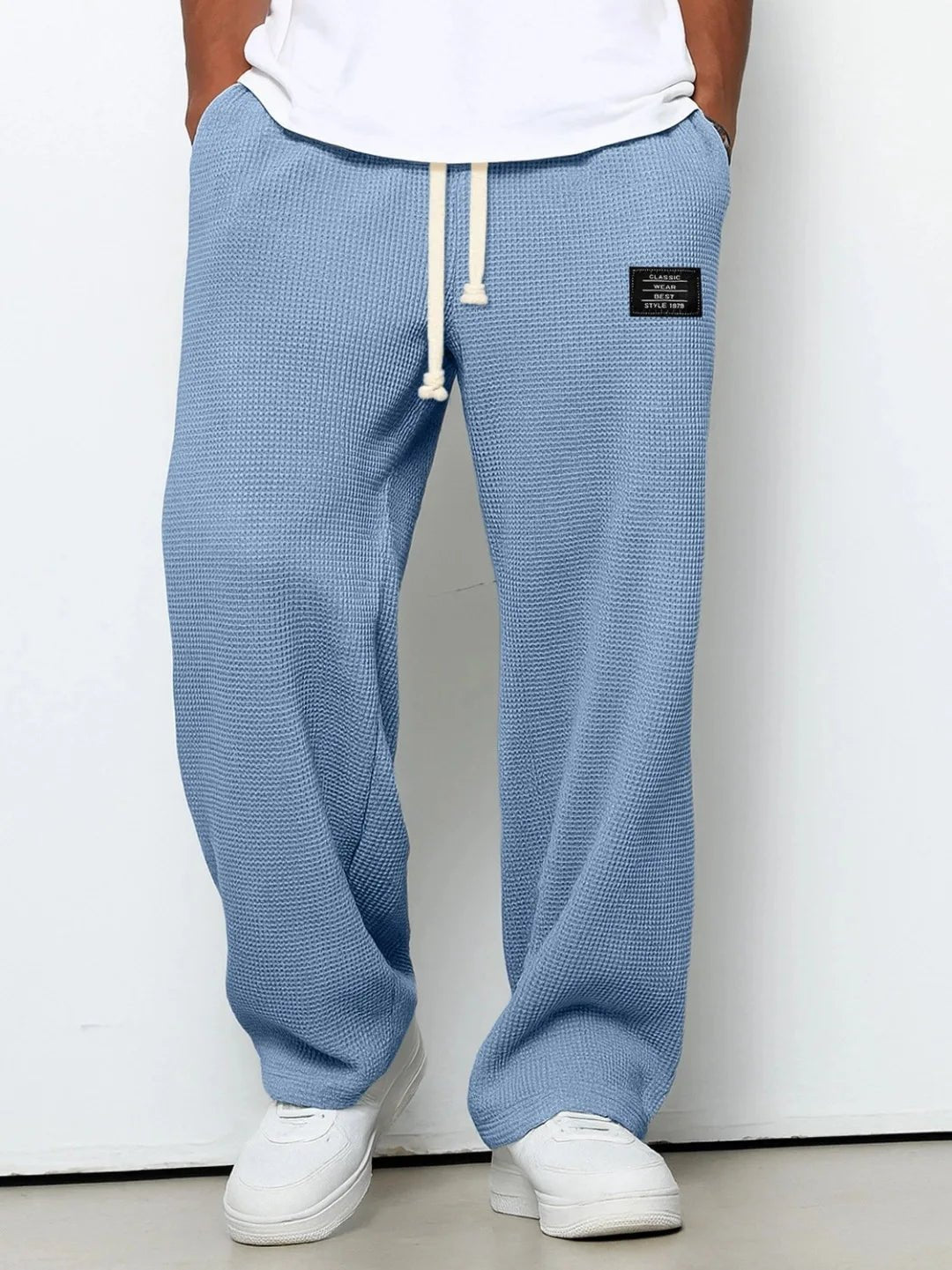 Pantalon de jogging décontracté pour homme 2026, coupe droite, taille élastique, jambe large, vêtements de sport pour homme, collection Printemps/Automne - FATAONPantalon de jogging décontracté pour homme 2026, coupe droite, taille élastique, jambe large, vêtements de sport pour homme, collection Printemps/AutomneMode HommeFATAON