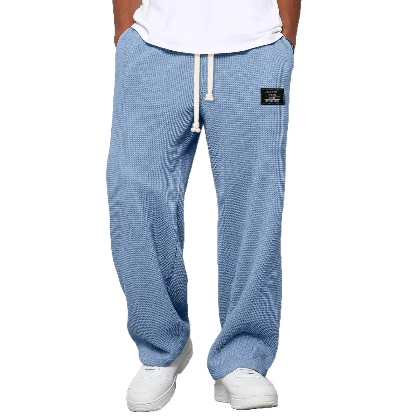 Pantalon de jogging décontracté pour homme 2026, coupe droite, taille élastique, jambe large, vêtements de sport pour homme, collection Printemps/Automne - FATAONPantalon de jogging décontracté pour homme 2026, coupe droite, taille élastique, jambe large, vêtements de sport pour homme, collection Printemps/AutomneMode HommeFATAON