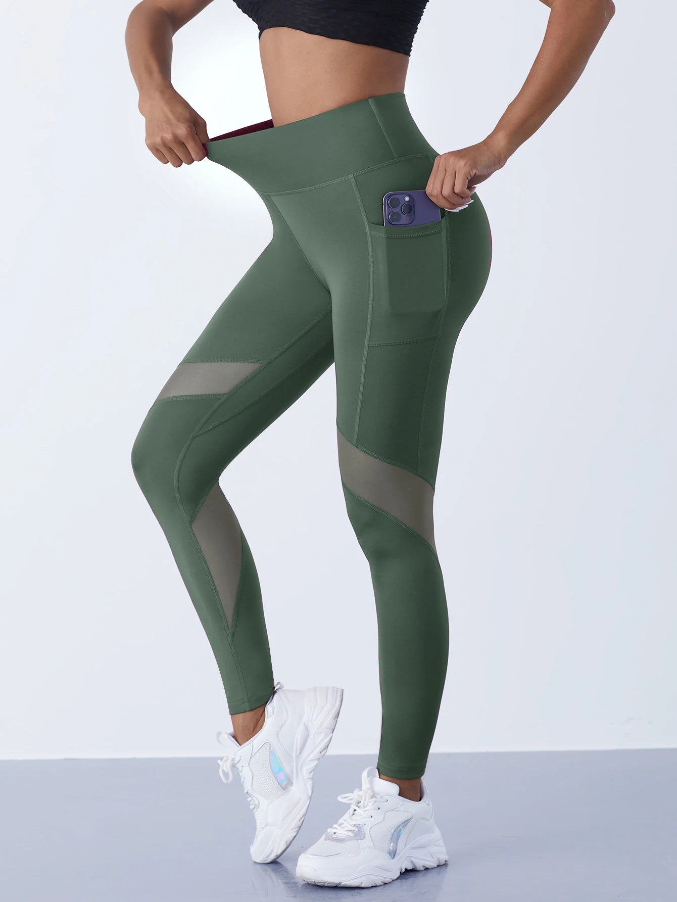 Pantalon de Yoga en maille pour femmes, 1 pièce, Leggings façonnant, taille haute, contrôle du ventre, hanches, course à pied, entraînement, vêtements de sport - FATAONPantalon de Yoga en maille pour femmes, 1 pièce, Leggings façonnant, taille haute, contrôle du ventre, hanches, course à pied, entraînement, vêtements de sportFitness FemmeFATAON