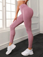 Pantalons de yoga pêche lettre sans couture, vêtements de yoga de levage des hanches, pantalons de sport et de fitness taille haute moulants pour femmes - FATAONPantalons de yoga pêche lettre sans couture, vêtements de yoga de levage des hanches, pantalons de sport et de fitness taille haute moulants pour femmesFitness FemmeFATAON