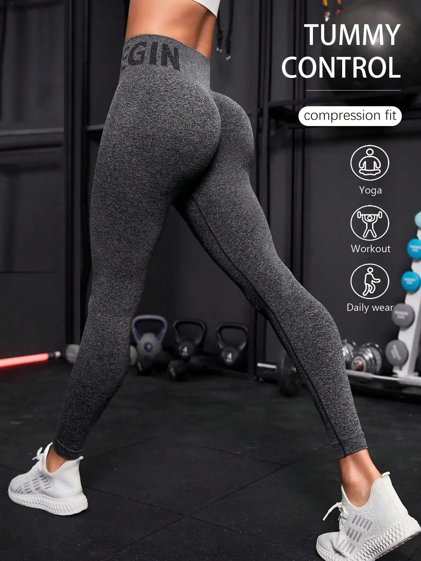 Pantalons de yoga pêche lettre sans couture, vêtements de yoga de levage des hanches, pantalons de sport et de fitness taille haute moulants pour femmes - FATAONPantalons de yoga pêche lettre sans couture, vêtements de yoga de levage des hanches, pantalons de sport et de fitness taille haute moulants pour femmesFitness FemmeFATAON
