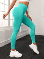 Pantalons de yoga pêche lettre sans couture, vêtements de yoga de levage des hanches, pantalons de sport et de fitness taille haute moulants pour femmes - FATAONPantalons de yoga pêche lettre sans couture, vêtements de yoga de levage des hanches, pantalons de sport et de fitness taille haute moulants pour femmesFitness FemmeFATAON