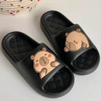 Pantoufles à semelle épaisse pour femmes, Design Capybara mignon, diapositives pour salle de bain, plage, sandales d'intérieur, chaussures d'été pour Couple - FATAONPantoufles à semelle épaisse pour femmes, Design Capybara mignon, diapositives pour salle de bain, plage, sandales d'intérieur, chaussures d'été pour CoupleMode FemmeFATAON