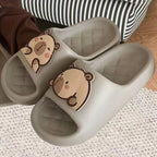 Pantoufles à semelle épaisse pour femmes, Design Capybara mignon, diapositives pour salle de bain, plage, sandales d'intérieur, chaussures d'été pour Couple - FATAONPantoufles à semelle épaisse pour femmes, Design Capybara mignon, diapositives pour salle de bain, plage, sandales d'intérieur, chaussures d'été pour CoupleMode FemmeFATAON