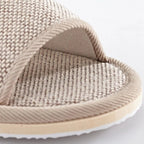 Pantoufles en lin pour femmes et hommes, pantoufles de sol d'intérieur, pour la maison quotidienne, simples, unies, muettes, antidérapantes, confortables - FATAONPantoufles en lin pour femmes et hommes, pantoufles de sol d'intérieur, pour la maison quotidienne, simples, unies, muettes, antidérapantes, confortablesMode FemmeFATAON