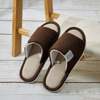Pantoufles en lin pour hommes, chaussures de maison respirantes à bout ouvert et antidérapantes, diapositives légères et silencieuses pour toutes les saisons, pantoufles d'intérieur pour invités - FATAONPantoufles en lin pour hommes, chaussures de maison respirantes à bout ouvert et antidérapantes, diapositives légères et silencieuses pour toutes les saisons, pantoufles d'intérieur pour invitésMode FemmeFATAON