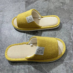 Pantoufles en lin pour hommes, chaussures de maison respirantes à bout ouvert et antidérapantes, diapositives légères et silencieuses pour toutes les saisons, pantoufles d'intérieur pour invités - FATAONPantoufles en lin pour hommes, chaussures de maison respirantes à bout ouvert et antidérapantes, diapositives légères et silencieuses pour toutes les saisons, pantoufles d'intérieur pour invitésMode FemmeFATAON
