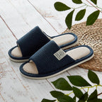 Pantoufles en lin pour hommes, chaussures de maison respirantes à bout ouvert et antidérapantes, diapositives légères et silencieuses pour toutes les saisons, pantoufles d'intérieur pour invités - FATAONPantoufles en lin pour hommes, chaussures de maison respirantes à bout ouvert et antidérapantes, diapositives légères et silencieuses pour toutes les saisons, pantoufles d'intérieur pour invitésMode FemmeFATAON