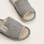 Pantoufles en lin pour hommes, chaussures de maison respirantes à bout ouvert et antidérapantes, diapositives légères et silencieuses pour toutes les saisons, pantoufles d'intérieur pour invités - FATAONPantoufles en lin pour hommes, chaussures de maison respirantes à bout ouvert et antidérapantes, diapositives légères et silencieuses pour toutes les saisons, pantoufles d'intérieur pour invitésMode FemmeFATAON