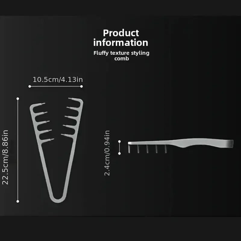 Peigne coiffant volumateur à dents larges pour hommes, plastique ABS avec poignée texturée, idéal pour tous les types de cheveux, parfait pour un usage domestique - FATAONPeigne coiffant volumateur à dents larges pour hommes, plastique ABS avec poignée texturée, idéal pour tous les types de cheveux, parfait pour un usage domestiqueBeauté HommeFATAON