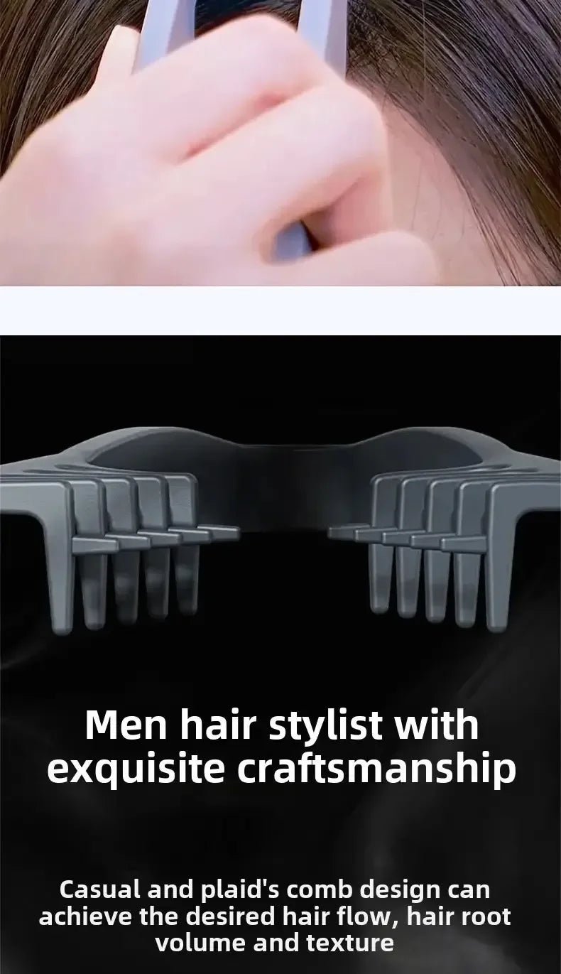 Peigne volumisant à dents larges pour hommes, en plastique ABS avec poignée texturée, idéal pour tous les types de cheveux, parfait pour une utilisation à domicile - FATAONPeigne volumisant à dents larges pour hommes, en plastique ABS avec poignée texturée, idéal pour tous les types de cheveux, parfait pour une utilisation à domicileBeauté HommeFATAON