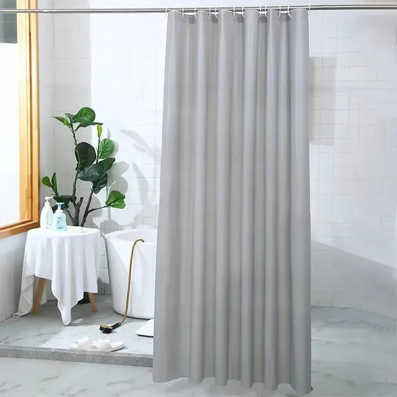PEVA rideau de douche imperméable moisissure salle de bain rideau solide vague fenêtre Tulle maison luxe avec crochets lourd S pli ondulé douche - FATAONPEVA rideau de douche imperméable moisissure salle de bain rideau solide vague fenêtre Tulle maison luxe avec crochets lourd S pli ondulé doucheSolutions MaisonFATAON