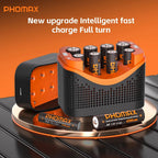PHOMAX Nouveau chargeur rapide et batterie rechargeable, batterie au lithium 1,5 V AA 4200 mWh et AAA 1110 mWh pour télécommande, souris, porte intelligente - FATAONPHOMAX Nouveau chargeur rapide et batterie rechargeable, batterie au lithium 1,5 V AA 4200 mWh et AAA 1110 mWh pour télécommande, souris, porte intelligenteTechnologie IntelligenteFATAON