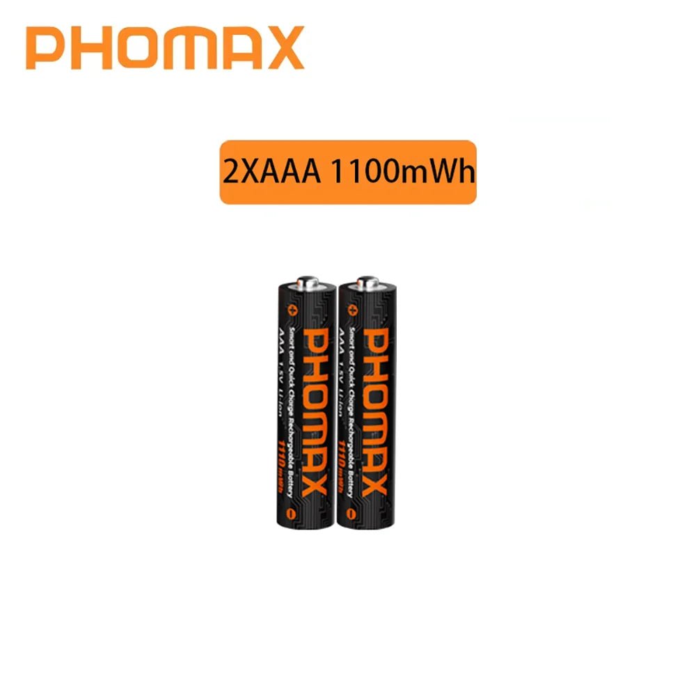 PHOMAX Nouveau chargeur rapide et batterie rechargeable, batterie au lithium 1,5 V AA 4200 mWh et AAA 1110 mWh pour télécommande, souris, porte intelligente - FATAONPHOMAX Nouveau chargeur rapide et batterie rechargeable, batterie au lithium 1,5 V AA 4200 mWh et AAA 1110 mWh pour télécommande, souris, porte intelligenteTechnologie IntelligenteFATAON