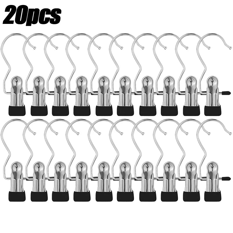 Pinces à linge en acier inoxydable, 5 à 30 pièces, pinces à linge, crochet Portable, pince à vêtements suspendue, organisateur de vêtements de garde-robe - FATAONPinces à linge en acier inoxydable, 5 à 30 pièces, pinces à linge, crochet Portable, pince à vêtements suspendue, organisateur de vêtements de garde-robeSolutions MaisonFATAON