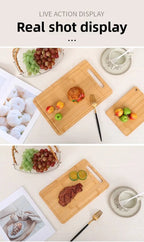 Planche à découper en bambou double face – Planche à découper de cuisine anti-moisissure en bambou naturel Moso avec support vertical - FATAONPlanche à découper en bambou double face – Planche à découper de cuisine anti-moisissure en bambou naturel Moso avec support verticalSolutions MaisonFATAON