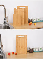 Planche à découper en bambou double face – Planche à découper de cuisine anti-moisissure en bambou naturel Moso avec support vertical - FATAONPlanche à découper en bambou double face – Planche à découper de cuisine anti-moisissure en bambou naturel Moso avec support verticalSolutions MaisonFATAON