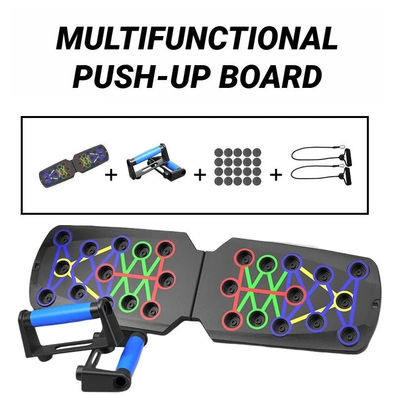 Planche de poussée multifonctionnelle Portable, dispositif d'entraînement physique et musculaire, ensemble d'entraînement à domicile, barre de poussée pliable, résistance - FATAONPlanche de poussée multifonctionnelle Portable, dispositif d'entraînement physique et musculaire, ensemble d'entraînement à domicile, barre de poussée pliable, résistanceFitness & SportFATAON