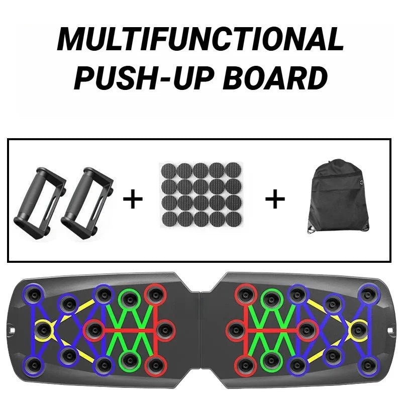 Planche de poussée multifonctionnelle Portable, dispositif d'entraînement physique et musculaire, ensemble d'entraînement à domicile, barre de poussée pliable, résistance - FATAONPlanche de poussée multifonctionnelle Portable, dispositif d'entraînement physique et musculaire, ensemble d'entraînement à domicile, barre de poussée pliable, résistanceFitness & SportFATAON