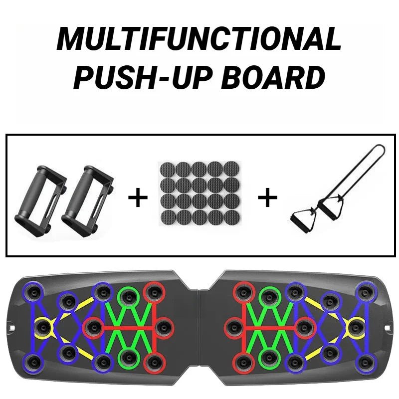 Planche de poussée multifonctionnelle Portable, dispositif d'entraînement physique et musculaire, ensemble d'entraînement à domicile, barre de poussée pliable, résistance - FATAONPlanche de poussée multifonctionnelle Portable, dispositif d'entraînement physique et musculaire, ensemble d'entraînement à domicile, barre de poussée pliable, résistanceFitness & SportFATAON