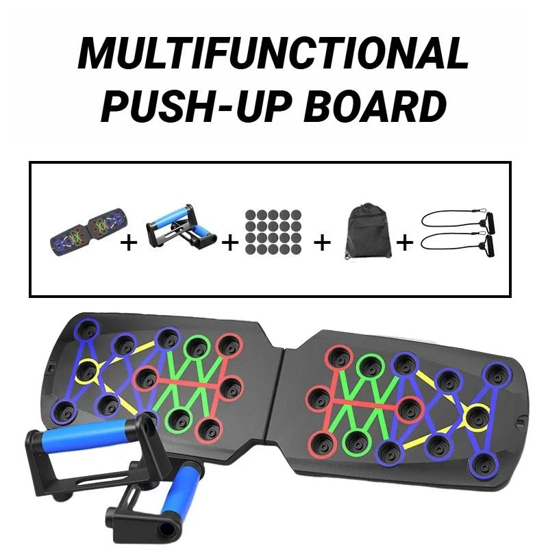 Planche de poussée multifonctionnelle Portable, dispositif d'entraînement physique et musculaire, ensemble d'entraînement à domicile, barre de poussée pliable, résistance - FATAONPlanche de poussée multifonctionnelle Portable, dispositif d'entraînement physique et musculaire, ensemble d'entraînement à domicile, barre de poussée pliable, résistanceFitness & SportFATAON
