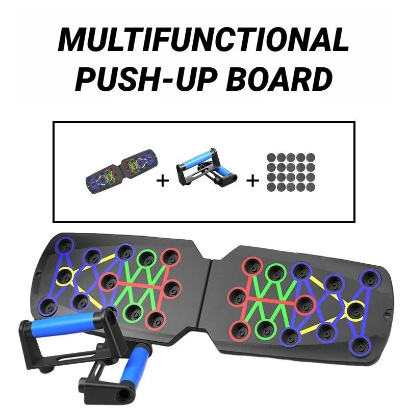 Planche de poussée multifonctionnelle Portable, dispositif d'entraînement physique et musculaire, ensemble d'entraînement à domicile, barre de poussée pliable, résistance - FATAONPlanche de poussée multifonctionnelle Portable, dispositif d'entraînement physique et musculaire, ensemble d'entraînement à domicile, barre de poussée pliable, résistanceFitness & SportFATAON
