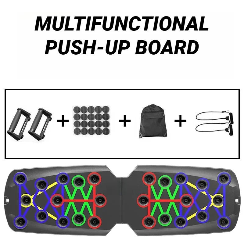 Planche de poussée multifonctionnelle Portable, dispositif d'entraînement physique et musculaire, ensemble d'entraînement à domicile, barre de poussée pliable, résistance - FATAONPlanche de poussée multifonctionnelle Portable, dispositif d'entraînement physique et musculaire, ensemble d'entraînement à domicile, barre de poussée pliable, résistanceFitness & SportFATAON