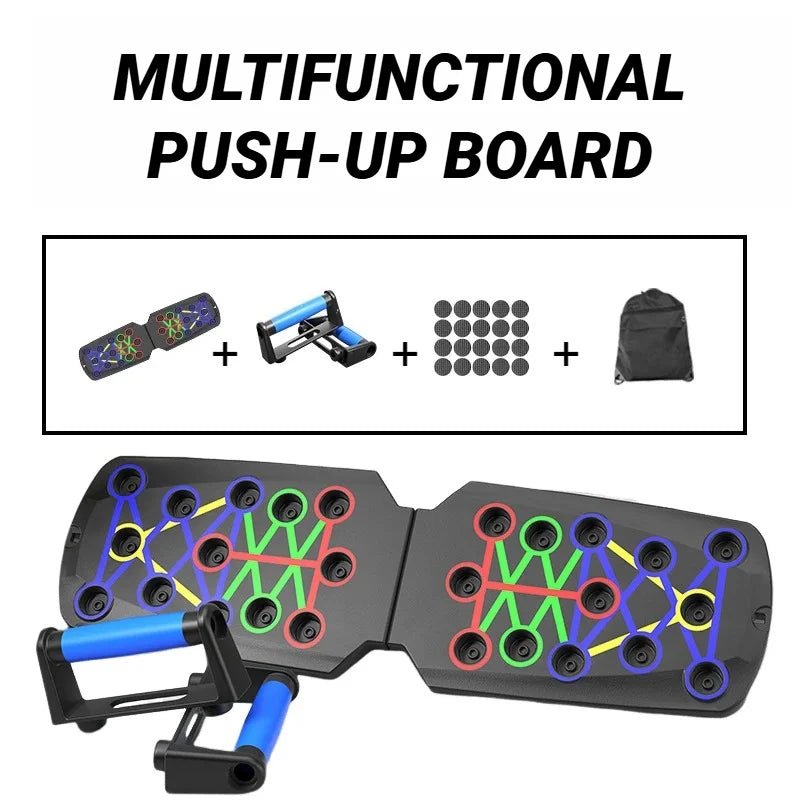Planche de poussée multifonctionnelle Portable, dispositif d'entraînement physique et musculaire, ensemble d'entraînement à domicile, barre de poussée pliable, résistance - FATAONPlanche de poussée multifonctionnelle Portable, dispositif d'entraînement physique et musculaire, ensemble d'entraînement à domicile, barre de poussée pliable, résistanceFitness & SportFATAON