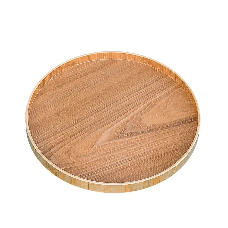 Plateau rond de Style japonais, assiette de service alimentaire, assiette de collation en bois, bol à thé, thé naturel, plats de serveur de nourriture, plateau de boisson WF - FATAONPlateau rond de Style japonais, assiette de service alimentaire, assiette de collation en bois, bol à thé, thé naturel, plats de serveur de nourriture, plateau de boisson WFSolutions MaisonFATAON